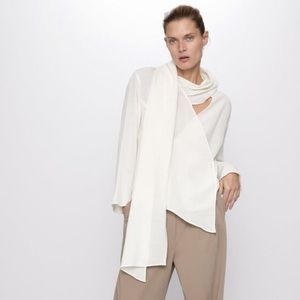 Zara V - Blouse with wrap around scarf
